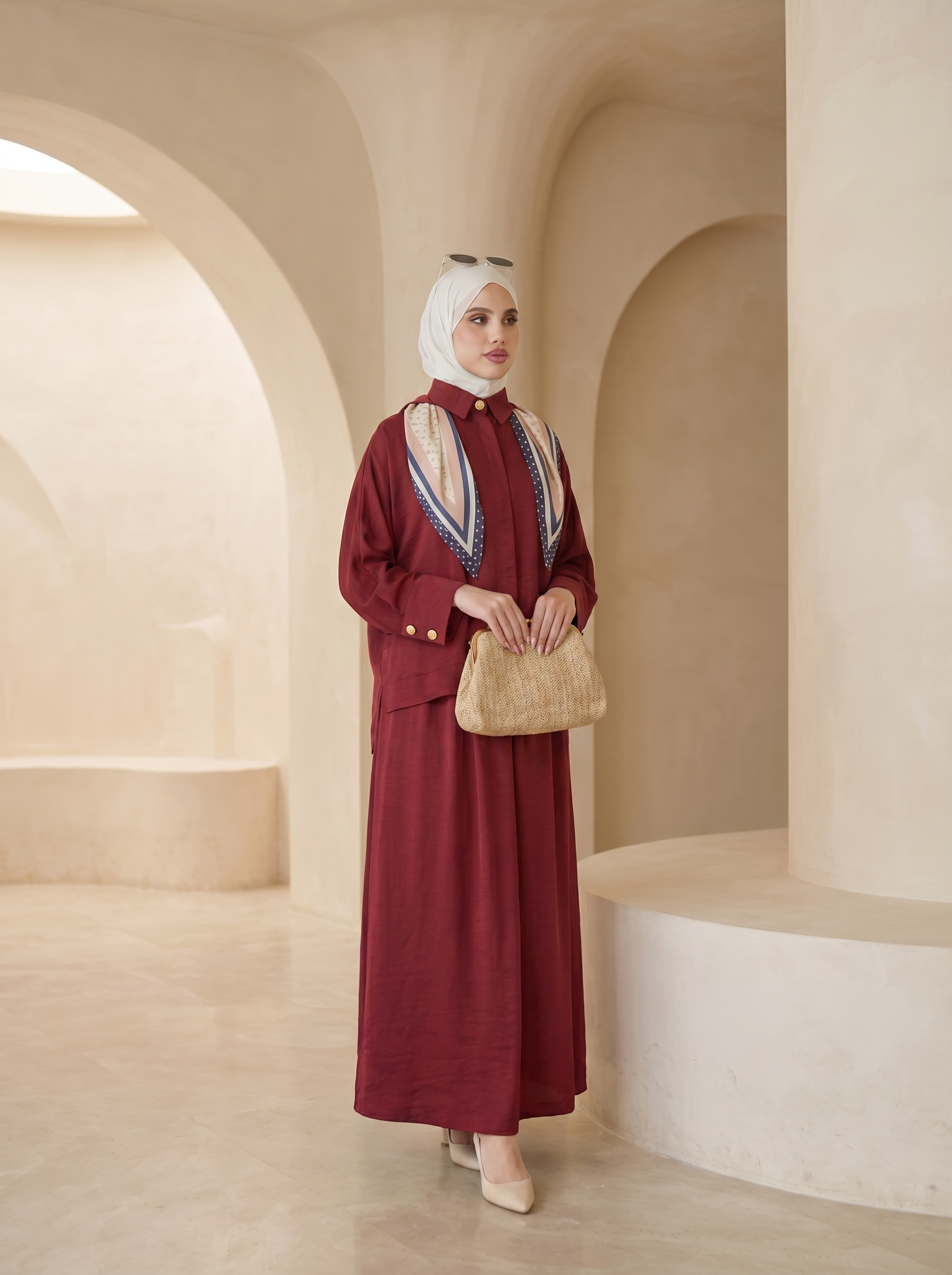 طقم هارموني (عنابي ملكي)