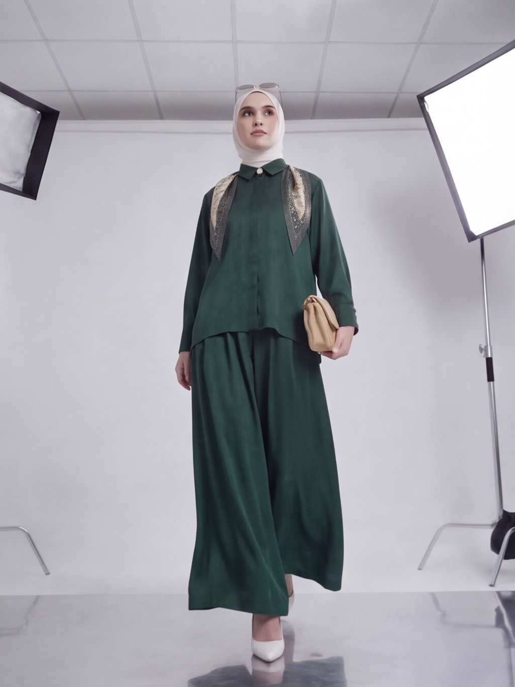 طقم هارموني (اخضر ملكي)