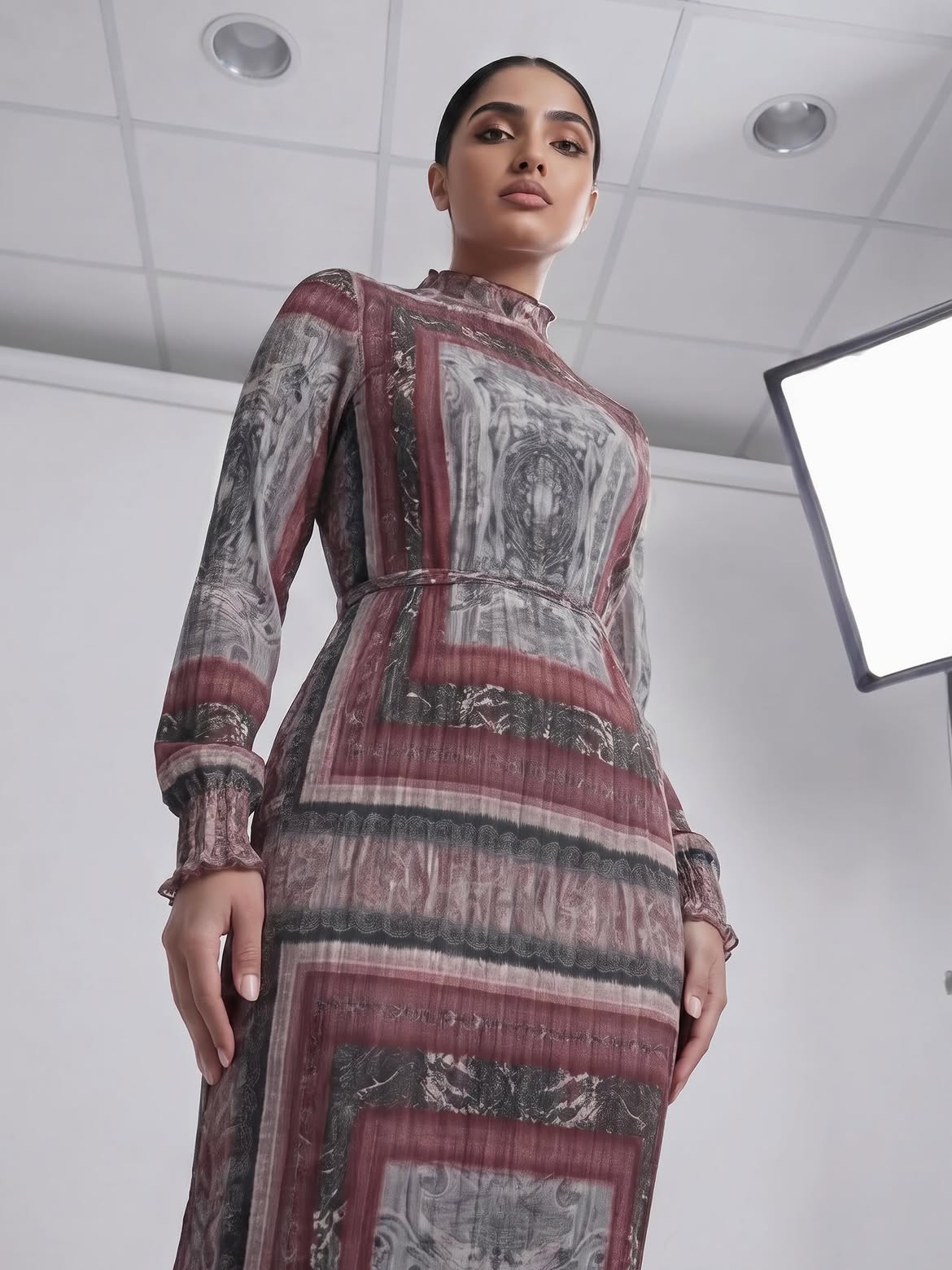 فستان أزور (احمر)