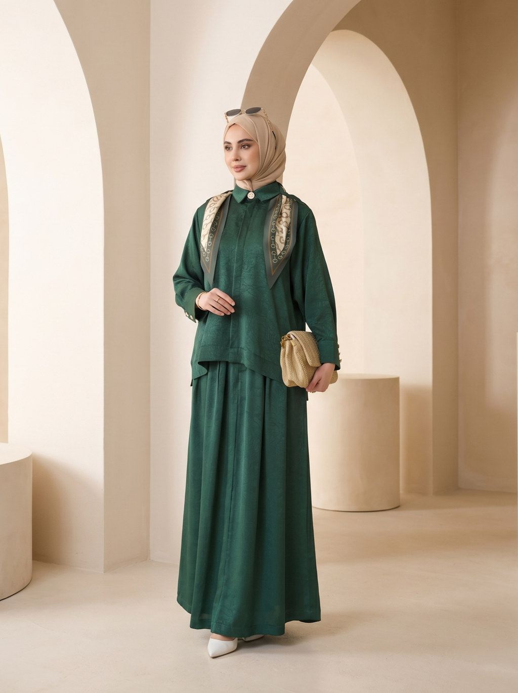 طقم هارموني (اخضر ملكي)