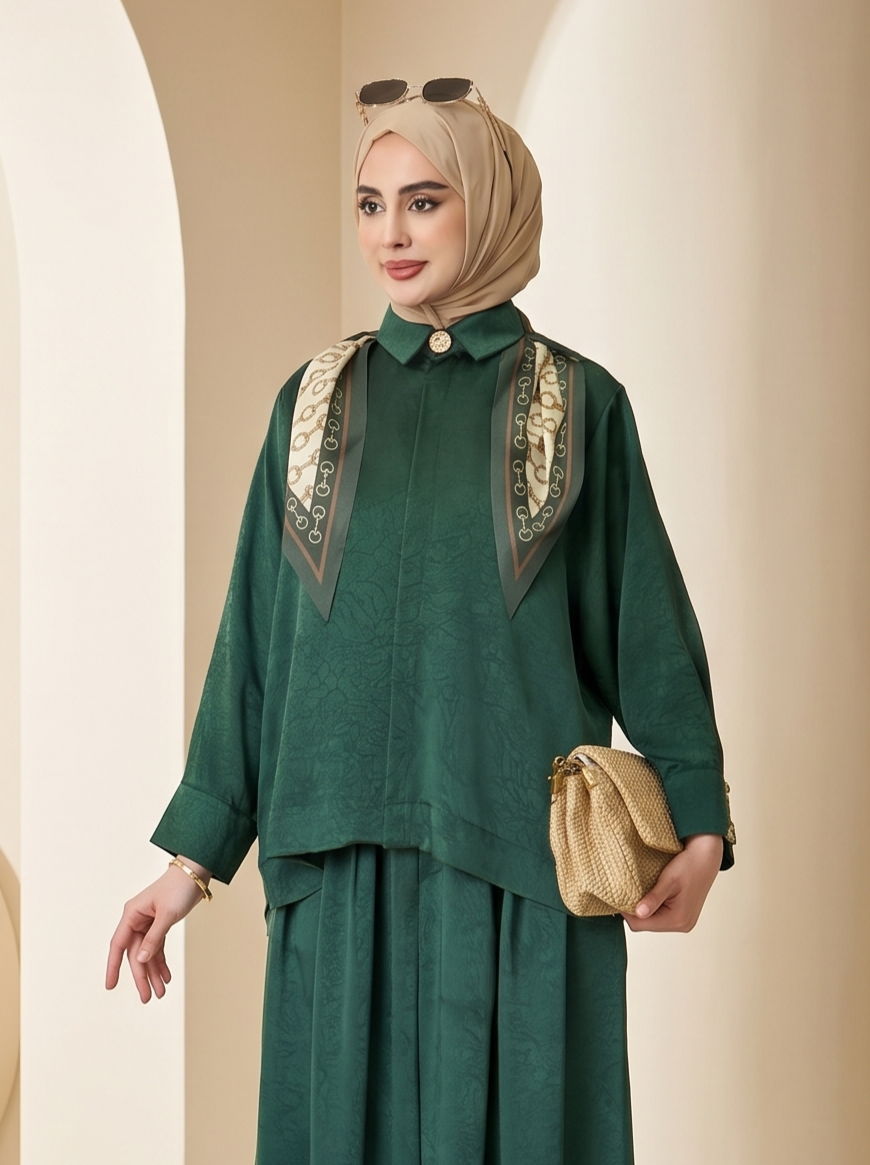 طقم هارموني (اخضر ملكي)