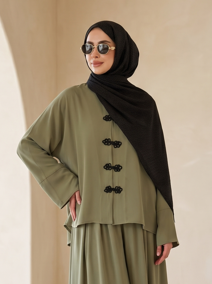 طقم السلطانة ( زيتي فاتح )