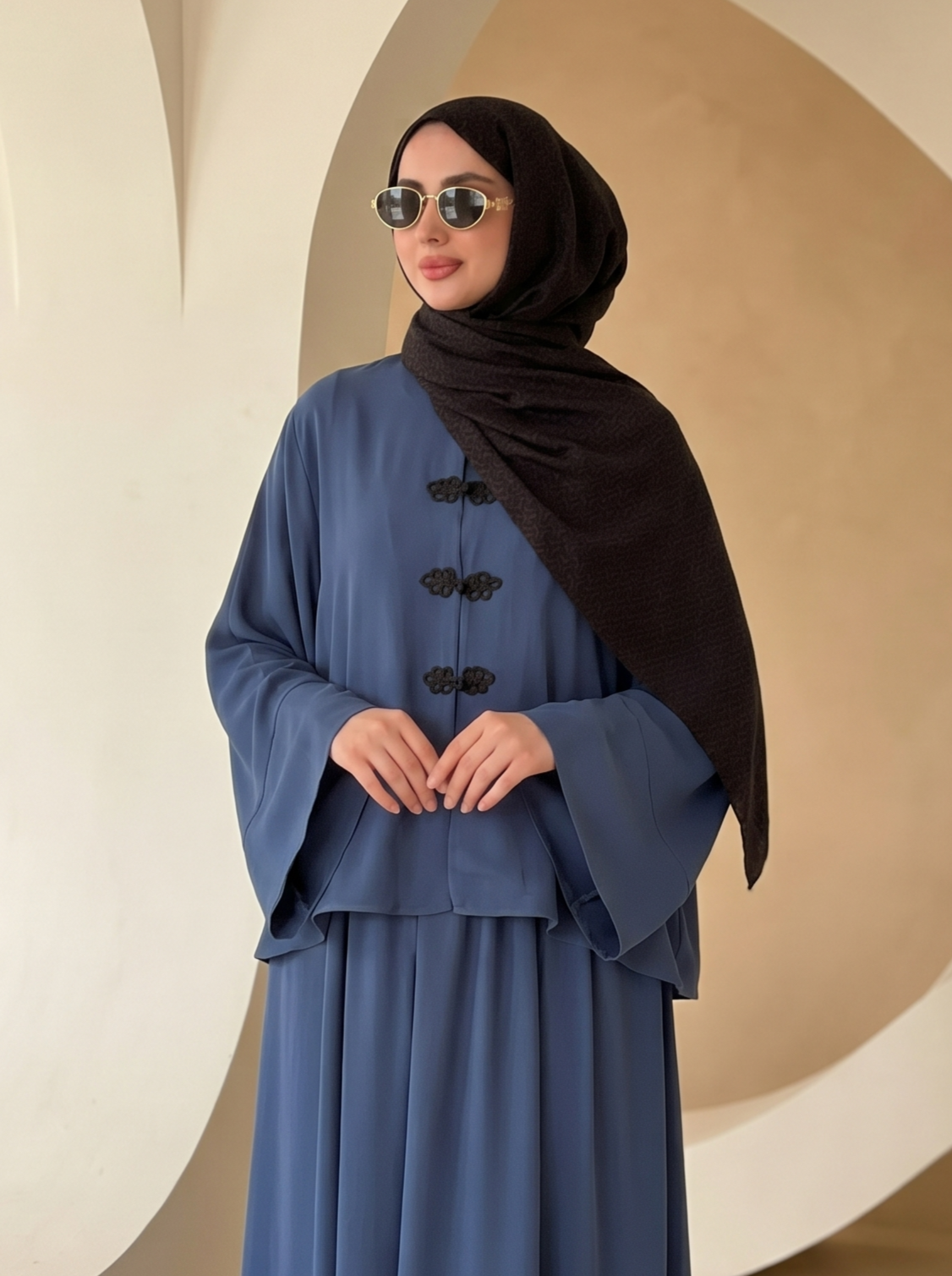 طقم السلطانة ( ازرق غامق )