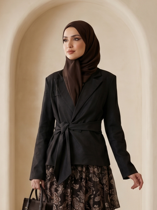 طقم الاوركيد ( اسود )